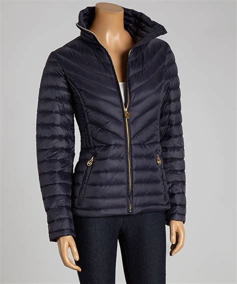 michael kors navy puffer coat.